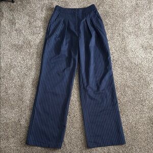Women’s Navy Pinstripe Pants